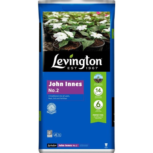 Levington Peat Free John Innes No.2 Compost 10 Litres Potting On Plants