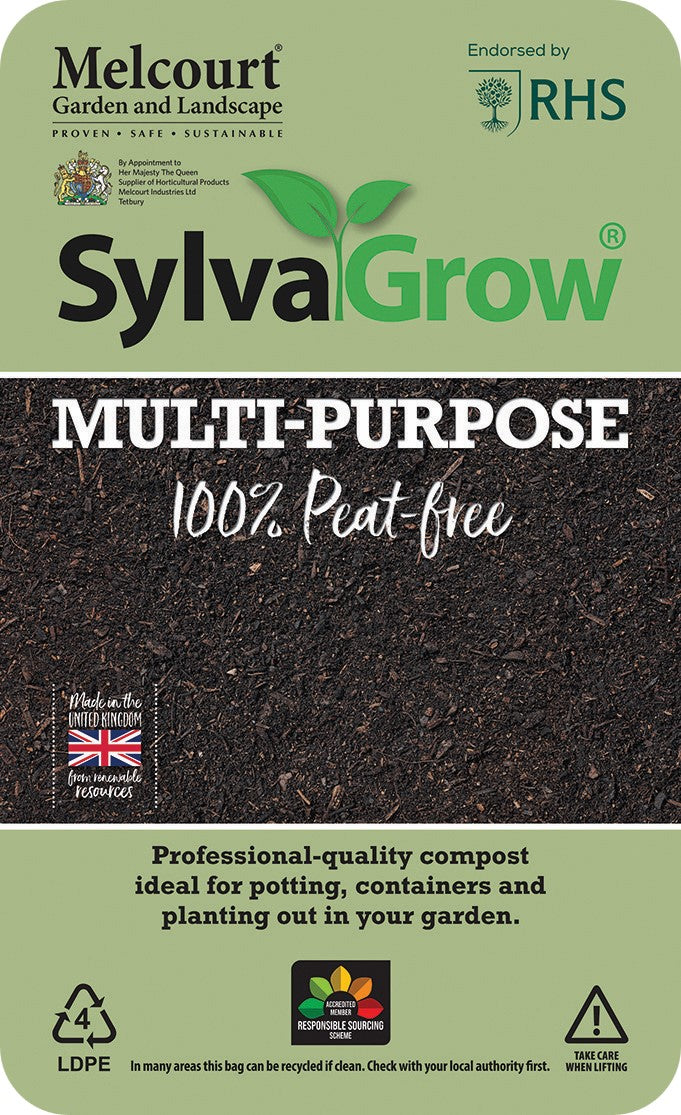 Melcourt SylvaGrow Multi-Purpose Compost 40L 100% Peat-free