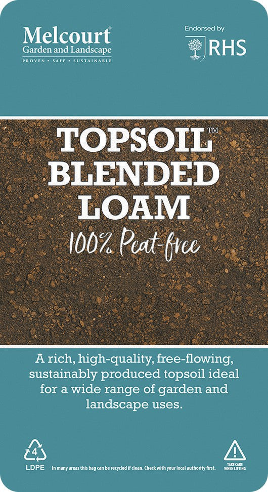 Melcourt Top Soil Blended Loam Topsoil 22L 100% Peat-free
