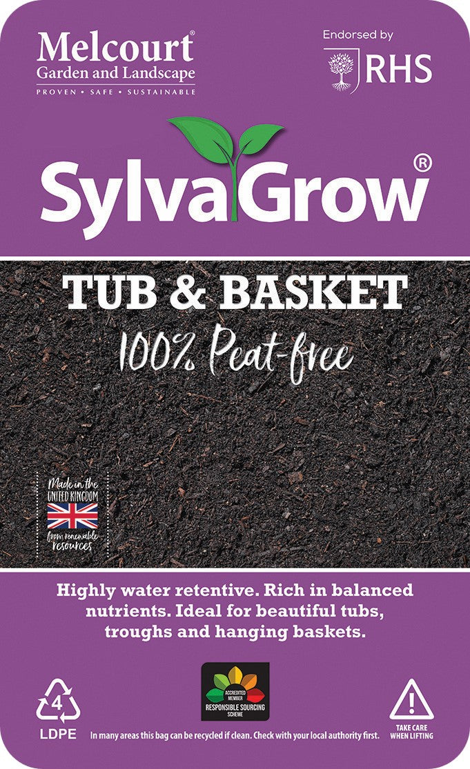 Melcourt SylvaGrow Tub & Basket Soil 100% Peat-free