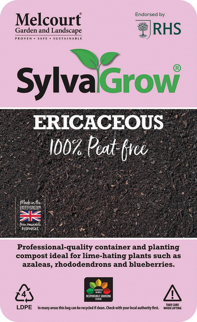 Melcourt Sylva Grow Ericaceous Compost 40L 100% Peat-free