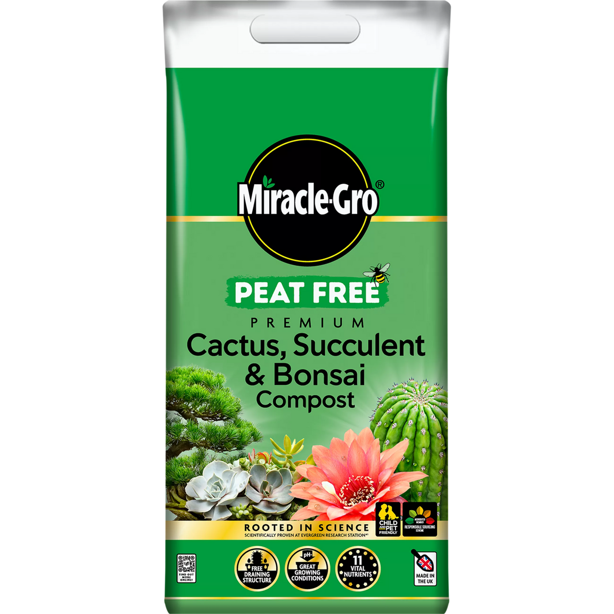 Miracle Gro Peat Free Premium Cactus, Succulent & Bonsai Compost
