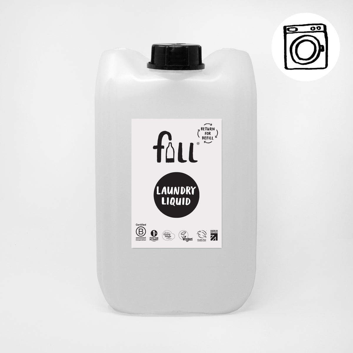 Fill Refill Co Unscented Laundry Liquid 500ml Non-Bio Refillable Detergent